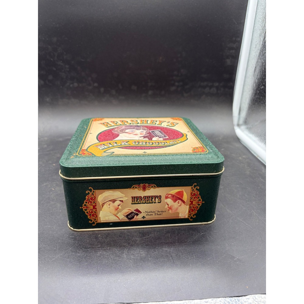 Vintage 1999 Hershey's Milk Chocolate Tin Vintage Edition 5 Green Collectible